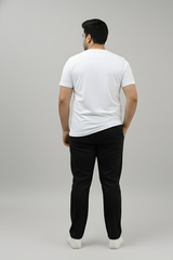 Plus Size Black  Premium Fleece Track Pants