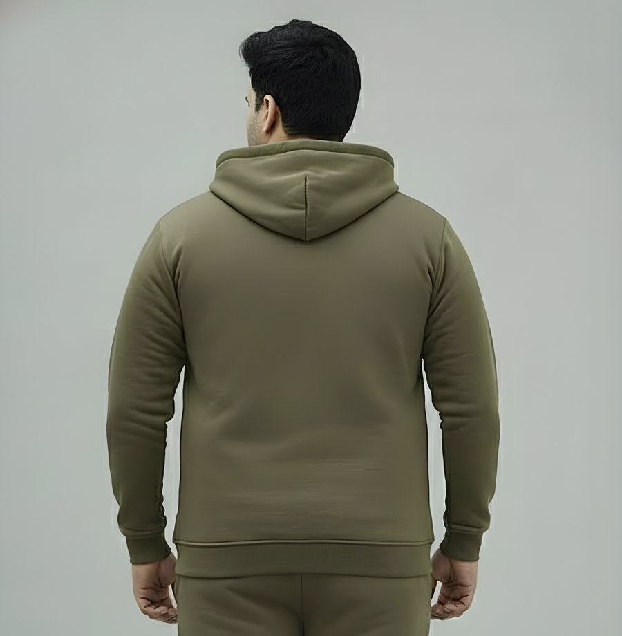 Plus Size Men’s  Zip-Open Hoodie