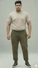 Plus Size Forest Green Premium Fleece Joggers