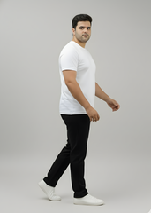 Plus Size Black  Premium Fleece Track Pants