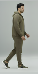 Plus Size Men’s  Zip-Open Hoodie