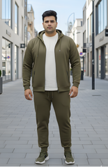 Plus Size Forest Green Premium Fleece Joggers