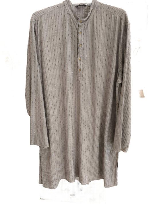 Grey  Sequence Embroidered Kurta