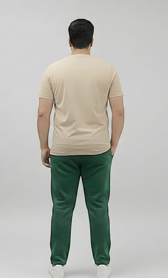 Plus Size Green Premium Fleece Track Pants